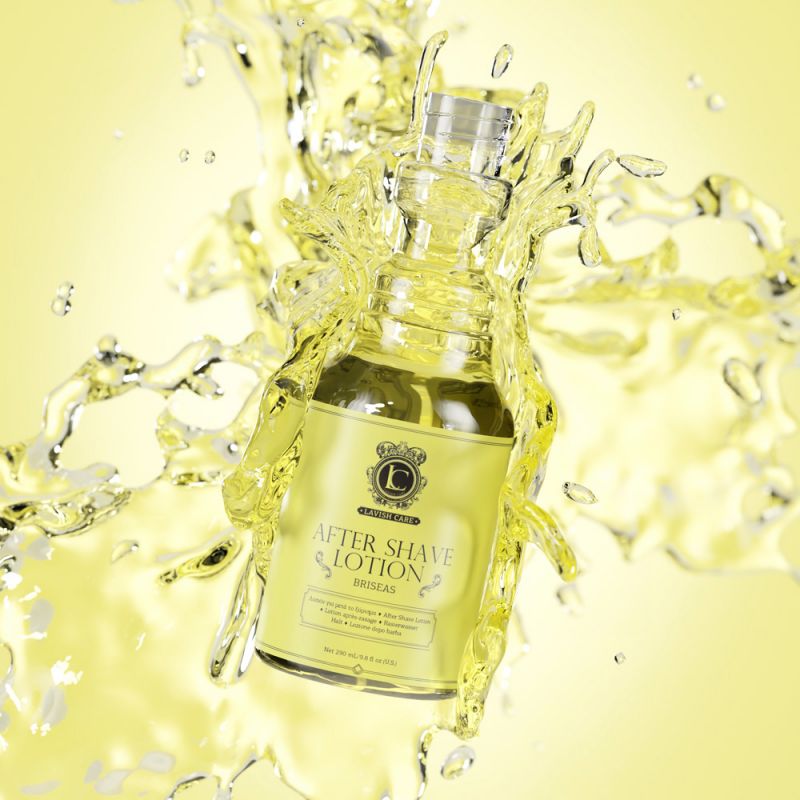 After Shave Lotion Briseas - 290ml, tilted angle