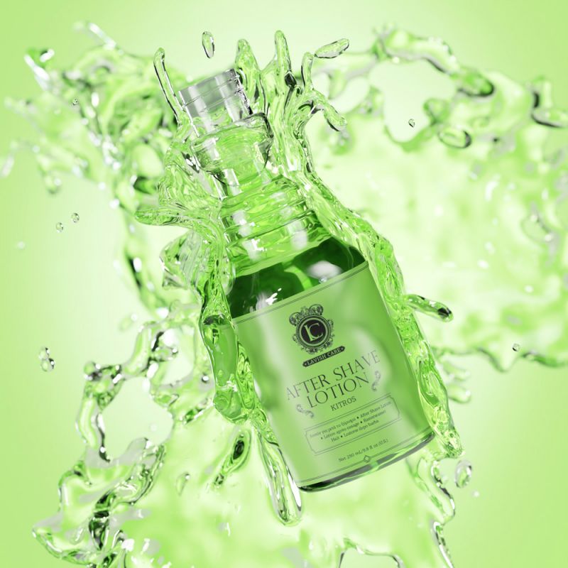 After Shave Lotion Kitros - 290ml, tilted angle
