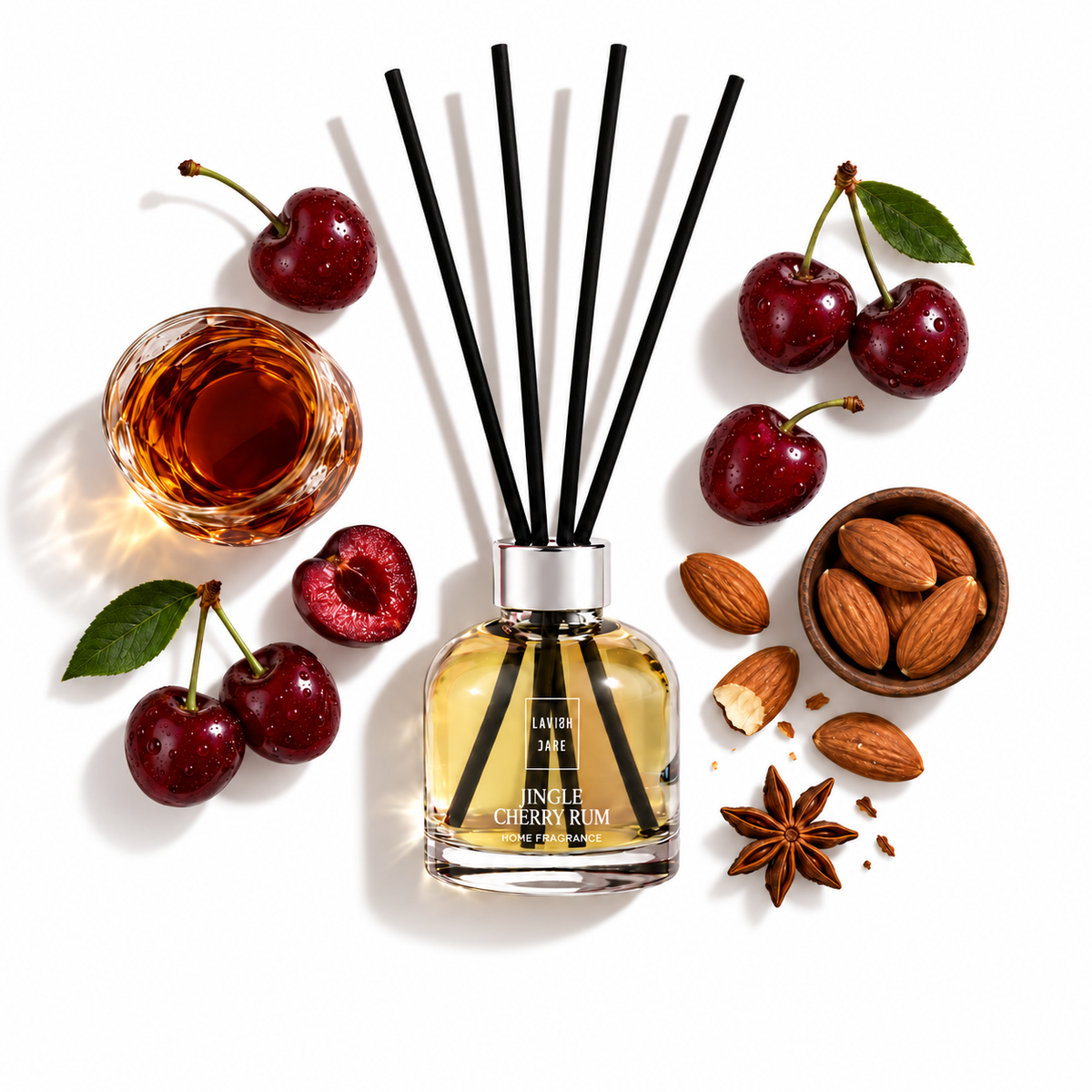 Jingle Cherry Rum - Christmas Home Fragrance - 100ml